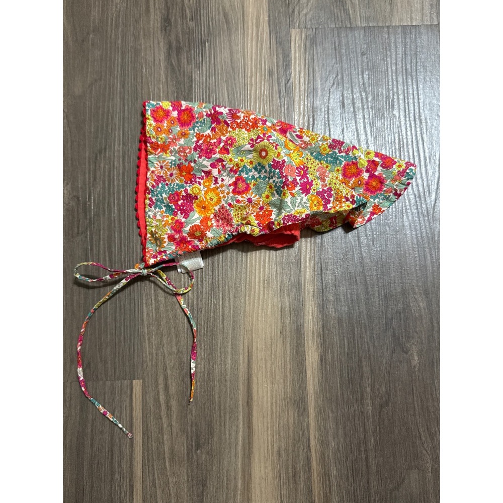 Zara Baby Bonnet Liberty Fabric Margaret Annie B Tana Lawn Cotton EUC